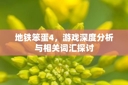 游戏深度分析与相关词汇探讨图片