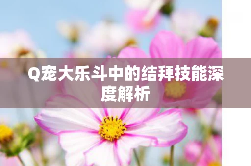 Q宠大乐斗中的结拜技能深度解析图片