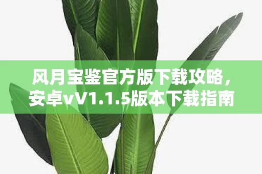 风月宝鉴官方版下载攻略图片