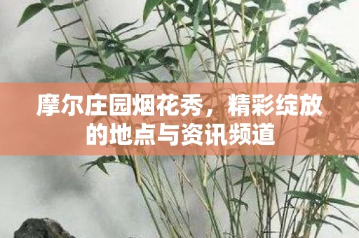 精彩绽放的地点与资讯频道图片
