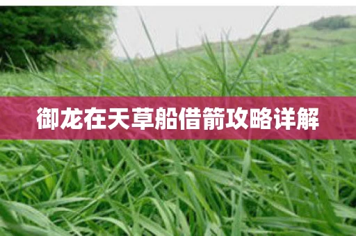 御龙在天草船借箭攻略详解图片