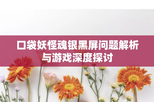 口袋妖怪魂银黑屏问题解析与游戏深度探讨图片