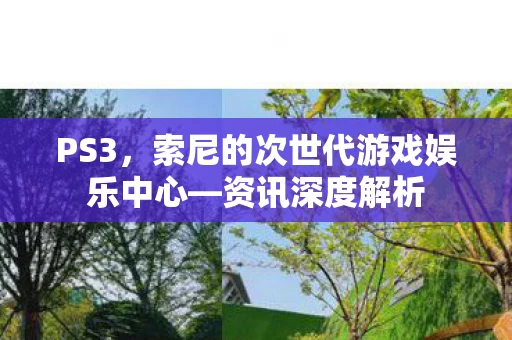 PS3,索尼的次世代游戏娱乐中心—资讯深度解析 PS3,索尼的次世代游戏娱乐中心—资讯深度解析