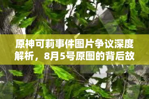原神可莉事件图片争议深度解析,8月5号原图的背后故事 原神可莉事件图片争议深度解析,8月5号原图的背后故事