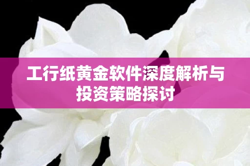 工行纸黄金软件深度解析与投资策略探讨图片