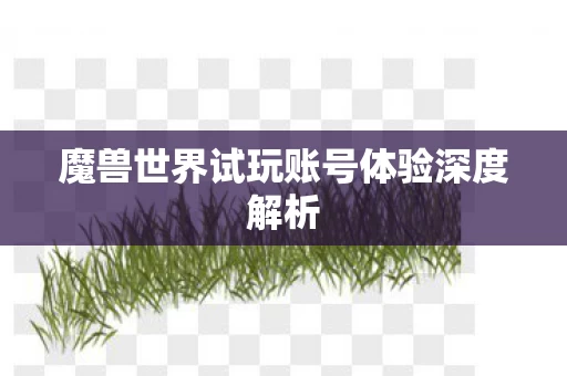 魔兽世界试玩账号体验深度解析图片