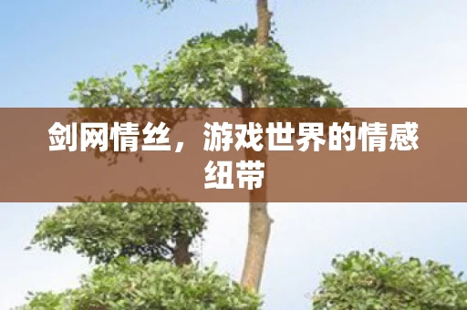 游戏世界的情感纽带图片