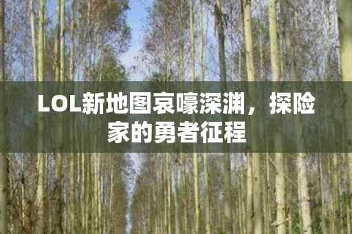 LOL新地图哀嚎深渊图片