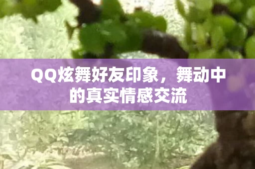 舞动中的真实情感交流图片