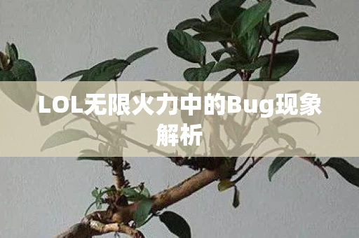 LOL无限火力中的Bug现象解析图片