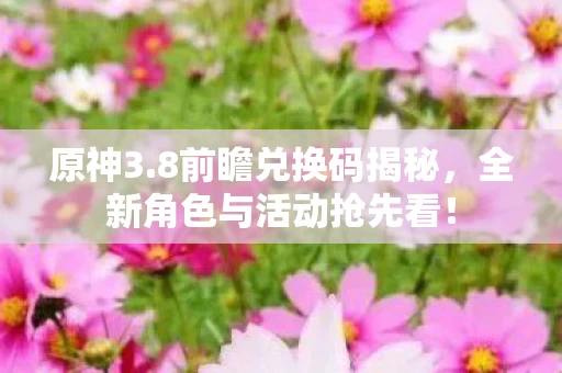 全新角色与活动抢先看图片