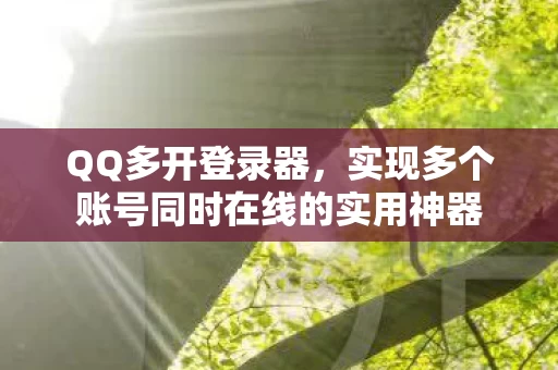 实现多个账号同时在线的实用神器图片