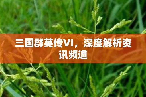 深度解析资讯频道图片