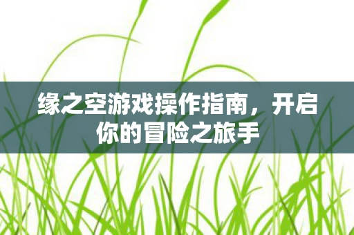 缘之空游戏操作指南图片
