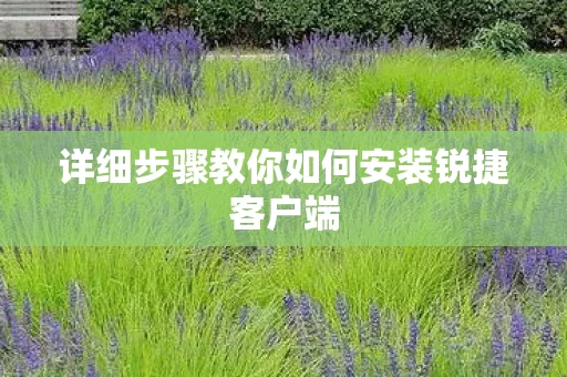 详细步骤教你如何安装锐捷客户端图片