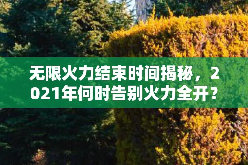 2021年何时告别火力全开图片