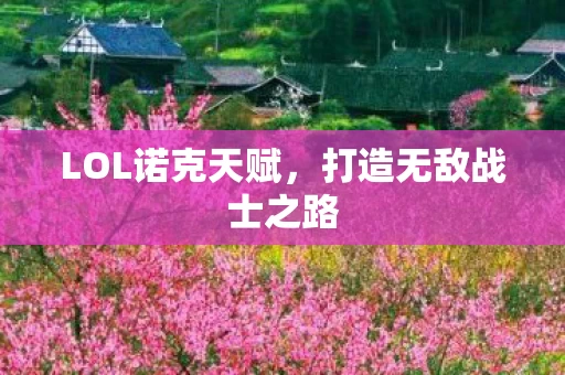 打造无敌战士之路图片