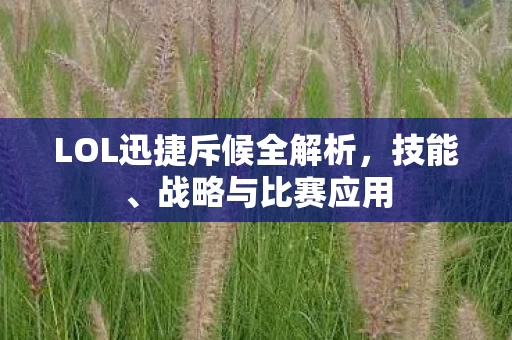 LOL迅捷斥候全解析图片