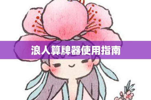 浪人算牌器使用指南图片