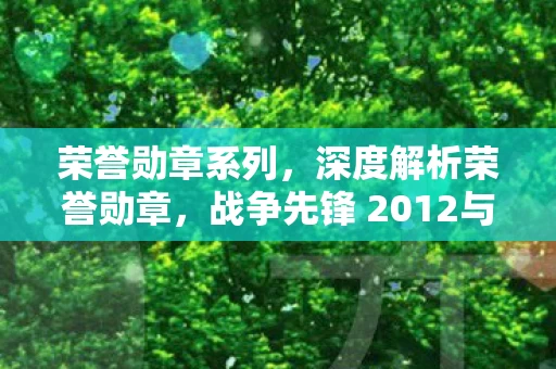 战争先锋 2012与荣誉勋章图片