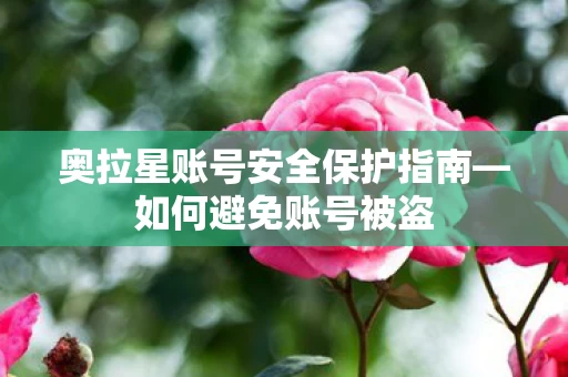奥拉星账号安全保护指南图片