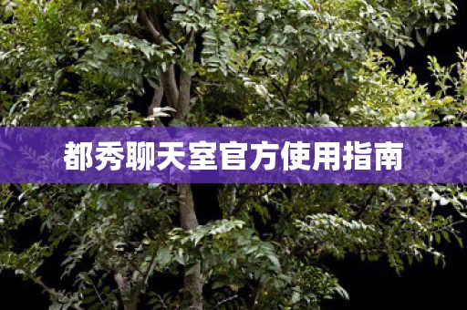 都秀聊天室官方使用指南图片