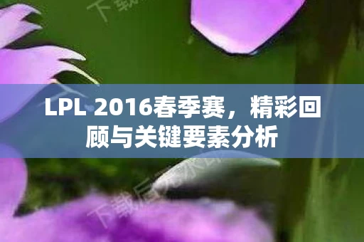 LPL 2016春季赛图片