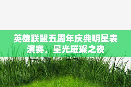 英雄联盟五周年庆典明星表演赛图片