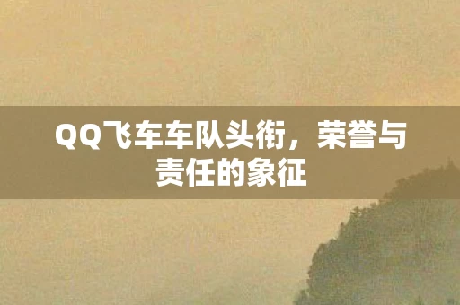 QQ飞车车队头衔图片