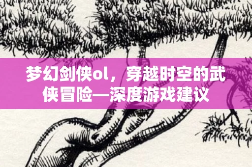 穿越时空的武侠冒险图片