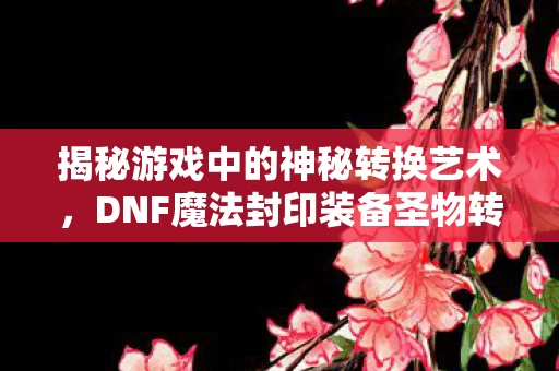 DNF魔法封印装备圣物转换书图片