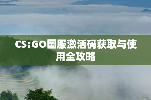 GO国服激活码获取与使用全攻略图片