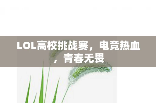 LOL高校挑战赛图片