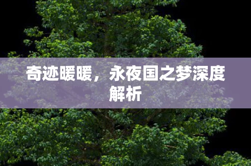 永夜国之梦深度解析图片