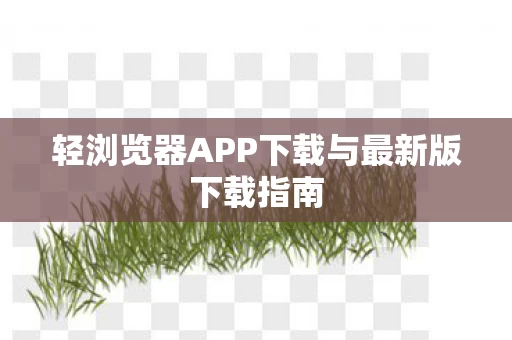 轻浏览器APP下载与最新版下载指南图片