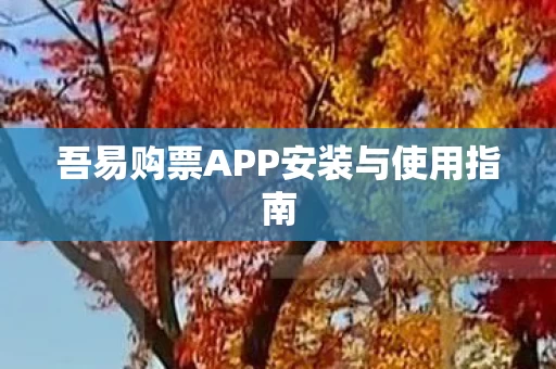 吾易购票APP安装与使用指南图片