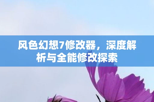 深度解析与全能修改探索图片