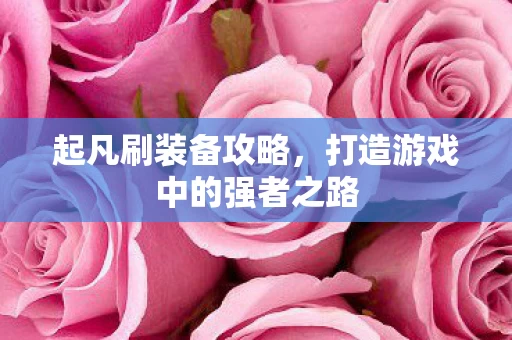 打造游戏中的强者之路图片