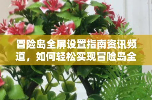 冒险岛全屏设置指南资讯频道图片