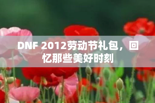 DNF 2012劳动节礼包图片