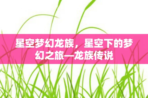 星空下的梦幻之旅图片