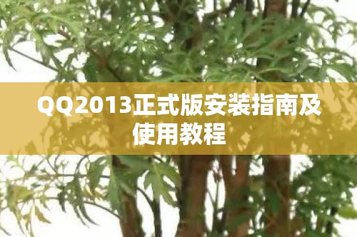 QQ2013正式版安装指南及使用教程图片