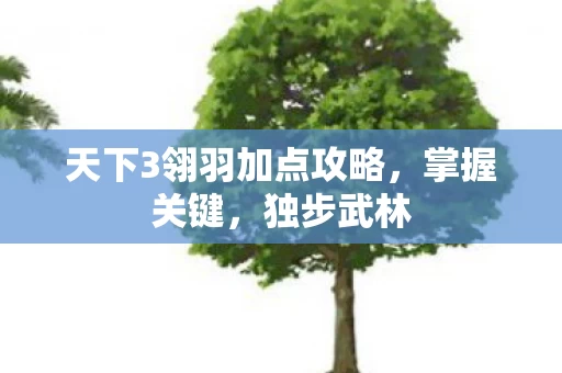 天下3翎羽加点攻略图片