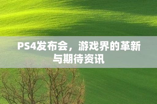 游戏界的革新与期待资讯图片