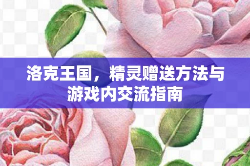 精灵赠送方法与游戏内交流指南图片