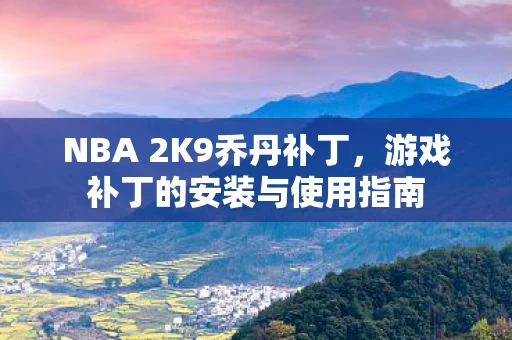 游戏补丁的安装与使用指南图片