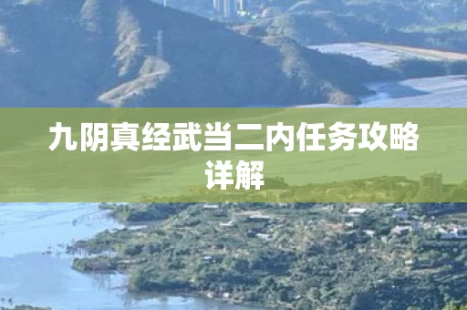 九阴真经武当二内任务攻略详解图片