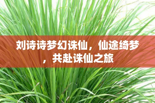 刘诗诗梦幻诛仙图片