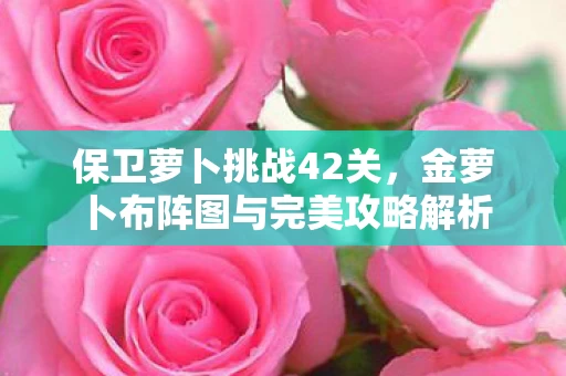 金萝卜布阵图与完美攻略解析图片