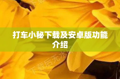 打车小秘下载及安卓版功能介绍图片